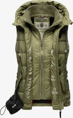 Marikoo Bodywarmers Bodywarmer Taisaa Dames Kaki -About you 056ae9c4c2a37e4a2c12c9492ca0c8b7