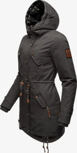 Marikoo Parkas Winterparka La Viva Prc Dames Antraciet -About you 05a3baca109ed485349e78edd42fa56f