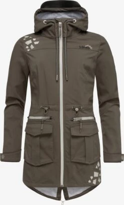 Marikoo Outdoor Jassen Functionele Jas Ulissaa Dames Grijs / Aardetinten -About you 073ce137c34994873ea30a3c60e6ef33