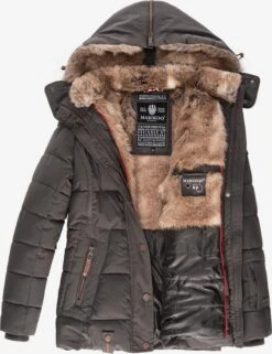 Marikoo Gewatteerde Jassen Winterjas Nekoo Dames Aardetinten -About you 07cab9ff8b47e7266aa0e9d10024dfc4