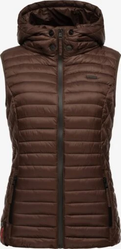 Marikoo Bodywarmers Bodywarmer Hasenpfote Dames Chocoladebruin