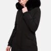 Marikoo Karmaa - Winterjas - Black With Black Fur -About you 1040cc48430c4526bd2abb3993db9531