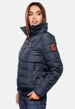 Marikoo Winterjassen Winterjas Poison Dames Donkerblauw -About you 10e6b217bcae50576e15fe7c7d15d730