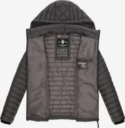 Marikoo Tussenjassen Tussenjas Samtpfote Dames Antraciet -About you 2644a0be1527f6618592e9deeef0dd1d