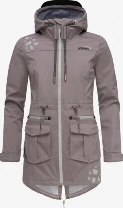 Marikoo Outdoor Jassen Functionele Jas Ulissaa Dames Taupe -About you 28008573ca8480d16e0907ec184e92f3
