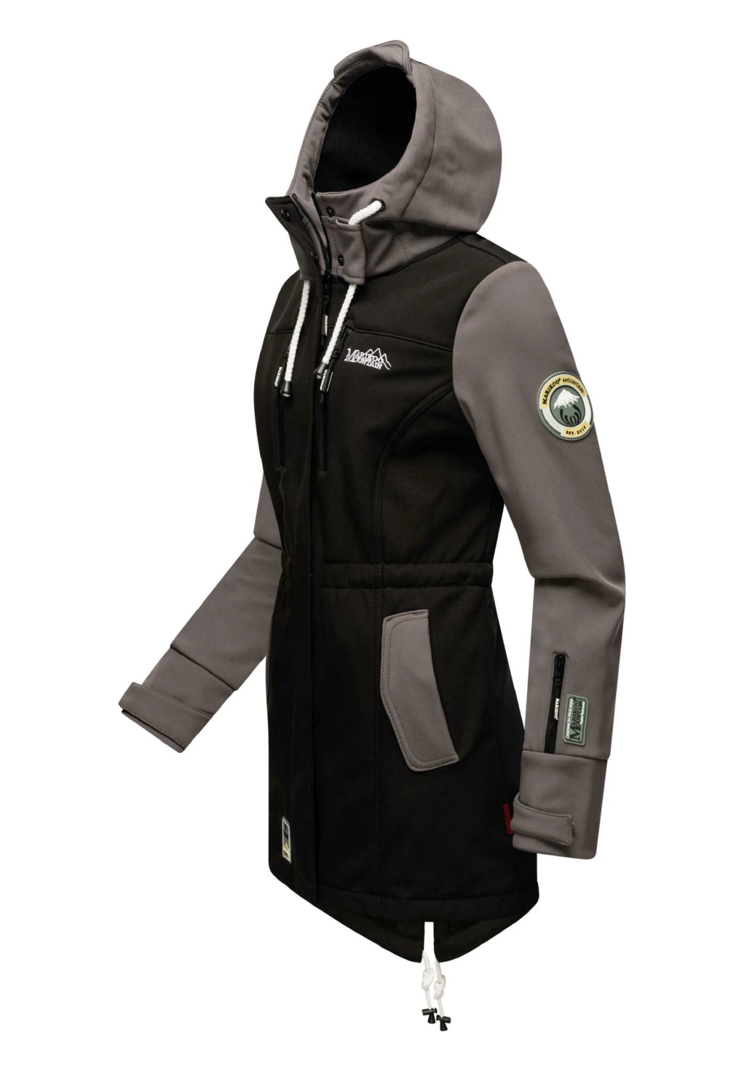 Marikoo Zimtzicke - Parka - Black Grey 5 Marikoo Zimtzicke - Parka - Black Grey - Afbeelding 3