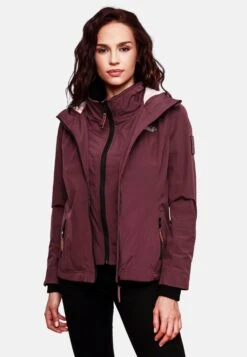 Marikoo Outdoor Jassen Functionele Jas Erdbeere Dames Wijnrood -About you 3b32764306740e3ea2aa5c75f4439525