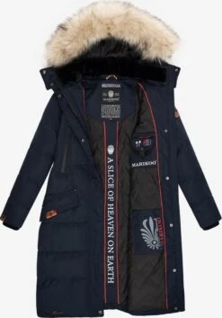 Marikoo Wintermantels Wintermantel Schneesternchen Dames Navy -About you 3b6bdf888ca218aafb2c4bd8c8cac33d