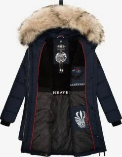 Marikoo Wintermantels Wintermantel Chaskaa Dames Navy -About you 3de8380c1c5eee365d7ff9df55ee4d09