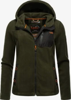 Marikoo Outdoor Jassen Fleece Jas Mount Iwaki Dames Donkergroen