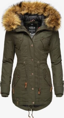 Marikoo Parkas Winterparka Dames Kaki