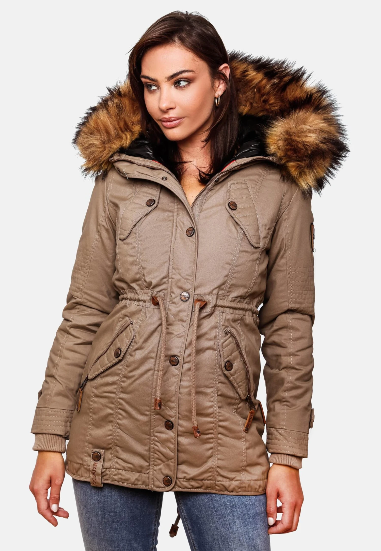 Marikoo Parkas Winterparka La Viva Dames Lichtbeige 8 Marikoo Parkas Winterparka La Viva Dames Lichtbeige - Afbeelding 6