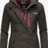 Marikoo Outdoor Jassen Functionele Jas Rabeaa Dames Antraciet -About you 4a8c71aa493f0a953b3b96169a195b98