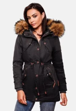 Marikoo Parkas Winterparka La Viva Dames Zwart -About you 4d033a005ae1ce5933ba70201341041a