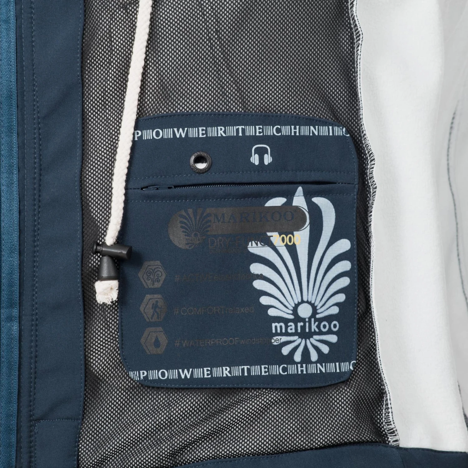 Marikoo Regenmantels Functionele Mantel Zimtzicke Dames Marine 10 Marikoo Regenmantels Functionele Mantel Zimtzicke Dames Marine - Afbeelding 8