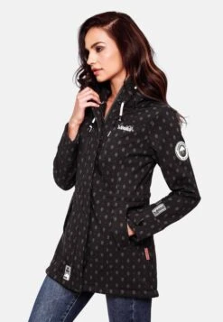 Marikoo Regenmantels Functionele Mantel Zimtzicke Dames Zwart -About you 5860e81a3567941f5bbd3a8fbed5a751