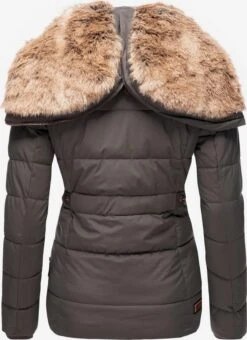 Marikoo Gewatteerde Jassen Winterjas Nekoo Dames Aardetinten -About you 58fa0e431b6f91238233c9f21e14cc59