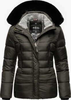 Marikoo Winterjassen Winterjas Loveleen Dames Antraciet