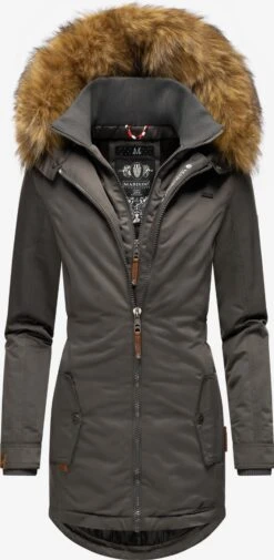 Marikoo Wintermantels Wintermantel Sanakoo Dames Donkergrijs -About you 64ba06f3b9a96b0268f4b53ed9e87baf