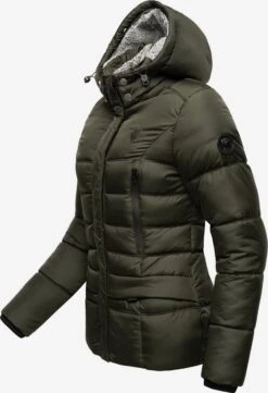 Marikoo Winterjassen Winterjas Loveleen Dames Olijfgroen -About you 7a3dc564d15567833c4a15ebd87898c5