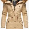 Marikoo Parkas Winterparka La Viva Dames Beige -About you 7e51b78c3ea0cbf9b32125157b145196