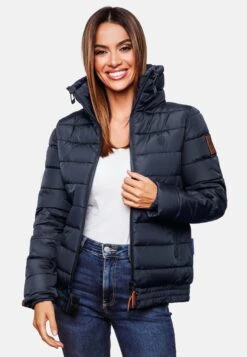 Marikoo Winterjassen Winterjas Poison Dames Donkerblauw -About you 81dd6ecf3cddb7618b09cbead7c0f796