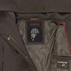 Marikoo Regenmantels Functionele Mantel Mayleen Dames Bruin -About you 84bbf8097d0b404740b6e0ae3c1c2407