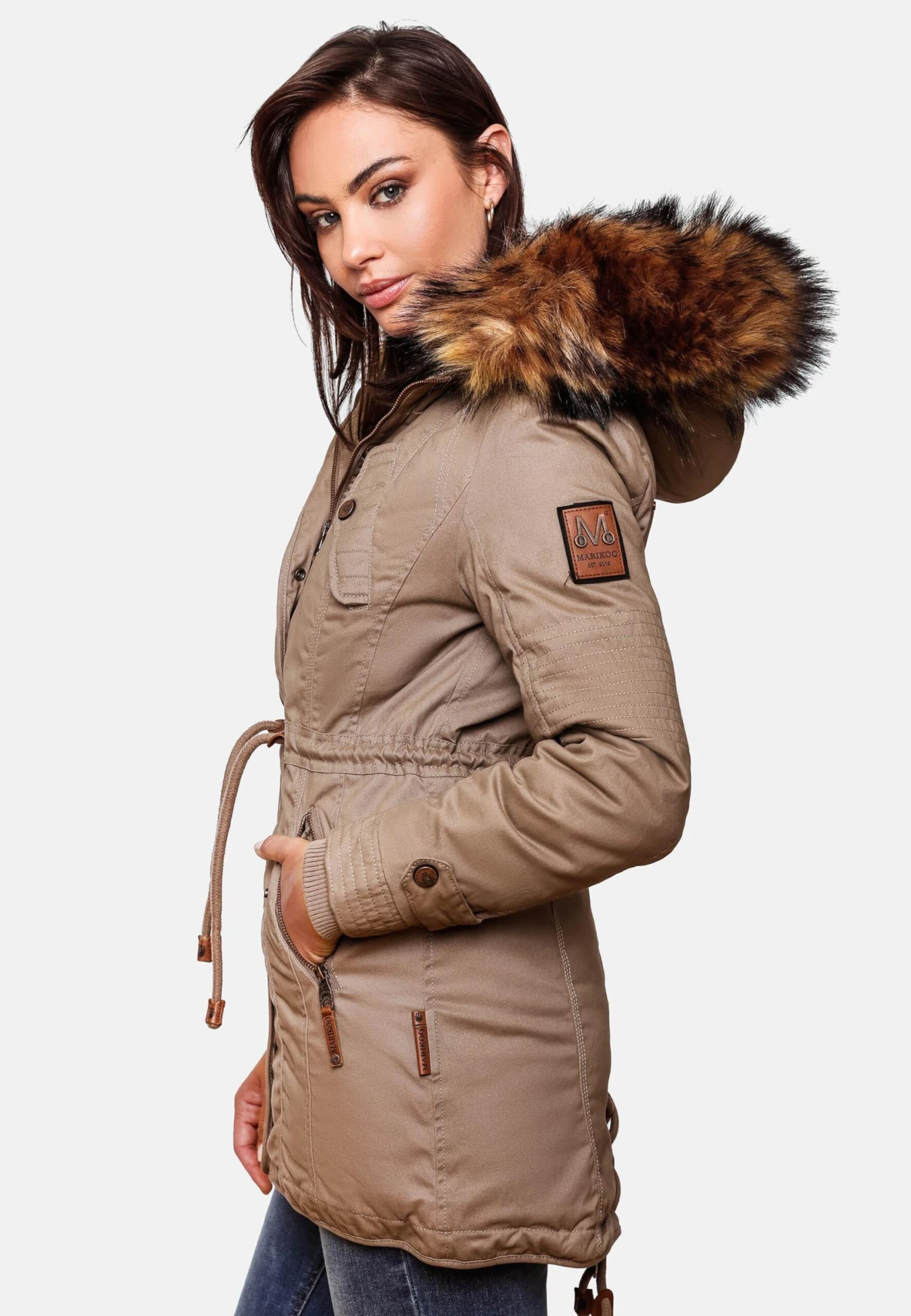 Marikoo Parkas Winterparka La Viva Dames Lichtbeige 9 Marikoo Parkas Winterparka La Viva Dames Lichtbeige - Afbeelding 7