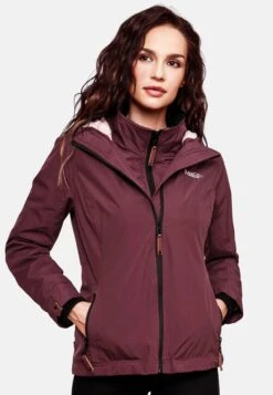 Marikoo Outdoor Jassen Functionele Jas Erdbeere Dames Wijnrood -About you 8dab0da81ffe5dcc6f79ac47b53e981c