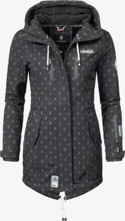 Marikoo Regenmantels Functionele Mantel Zimtzicke Dames Zwart