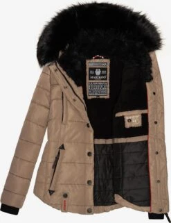 Marikoo Gewatteerde Jassen Winterjas Lotusblüte Dames Bruin -About you 9f6d2716a7ad42d6f791b010ef7aaf16