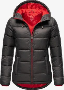 Marikoo Winterjassen Winterjas Leandraa Dames Antraciet