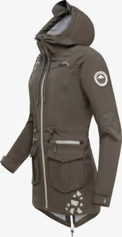 Marikoo Outdoor Jassen Functionele Jas Ulissaa Dames Grijs / Aardetinten -About you a1760276b61900384bab15af5da37bab