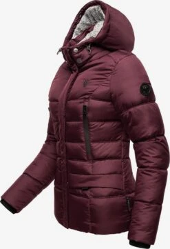 Marikoo Winterjassen Winterjas Loveleen Dames Bordeaux -About you a1e8be3b262aec571c7b085168dd4520
