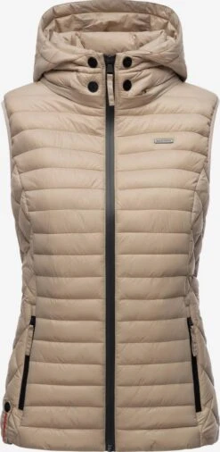 Marikoo Bodywarmers Bodywarmer Hasenpfote Dames Lichtbruin -About you a9578975924fcdea01669f45cb528789