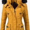 Marikoo Winterjassen Winterjas Vanilla Dames Geel -About you abe5b519b0a20d7cda22b5e6fafda77e