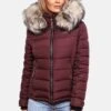 Marikoo Lerikaa - Winterjas - Dark Red Melange -About you b5fe37e76e814534b96aa53114b53842