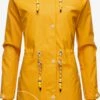 Marikoo Regenmantels Functionele Mantel Dames Geel