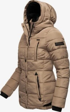 Marikoo Gewatteerde Jassen Winterjas Lotusblüte Dames Bruin -About you ba46f167812a248a87b23555fc71657b