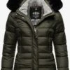 Marikoo Winterjassen Winterjas Loveleen Dames Olijfgroen -About you c1be45993dfe9662bb33ebfd5888addb