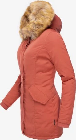 Marikoo Parkas Winterparka Karmaa Dames Zalm Roze -About you c220a75a23470fe12cb4d533fc7f262a