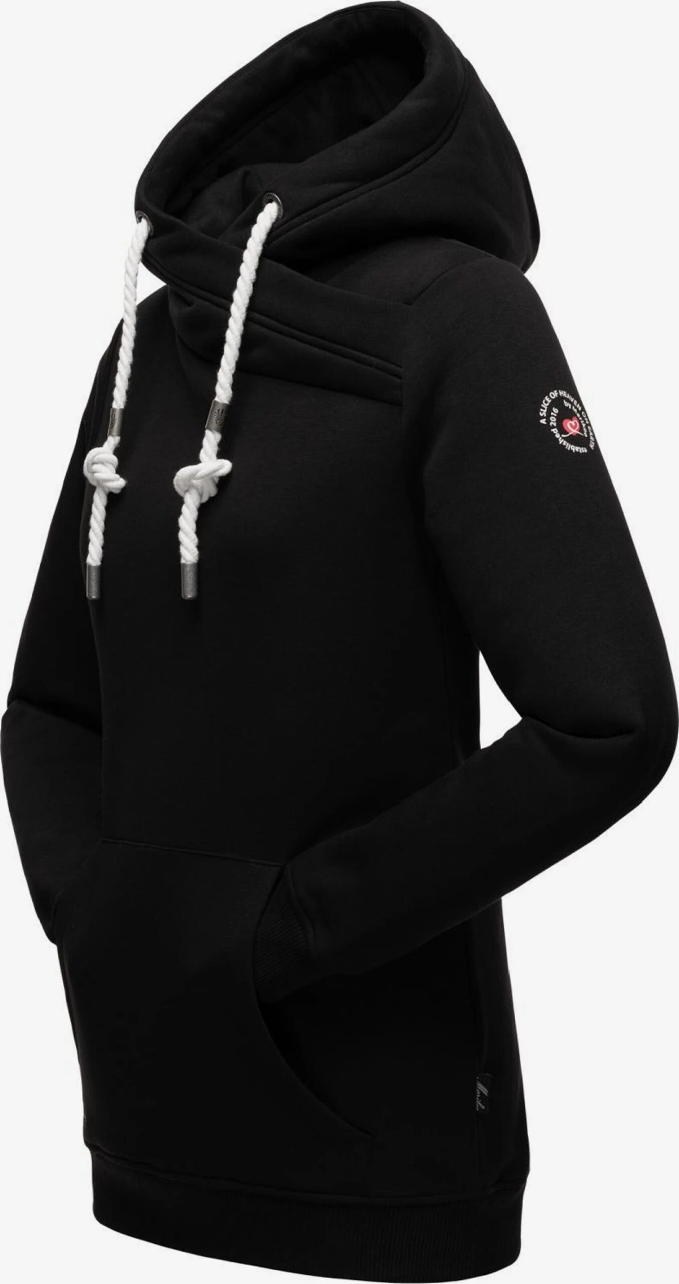 Marikoo Hoodies Sweatshirt Izuyaa Dames Zwart 4 Marikoo Hoodies Sweatshirt Izuyaa Dames Zwart - Afbeelding 2