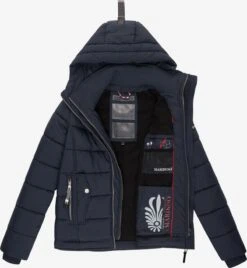 Marikoo Winterjassen Winterjas Taisaa Dames Navy -About you d0dd2ea950ee1dac494c130d945287db