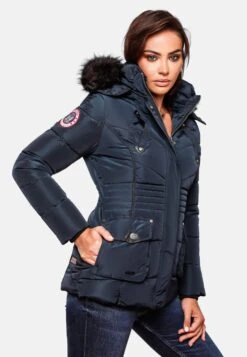 Marikoo Winterjassen Winterjas Vanilla Dames Kobaltblauw -About you eb0818bd40cb00f27ef9dc993d1e1dff