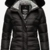 Marikoo Winterjassen Winterjas Loveleen Dames Zwart -About you f15758f9daa6e1649d96fbef22d73a29