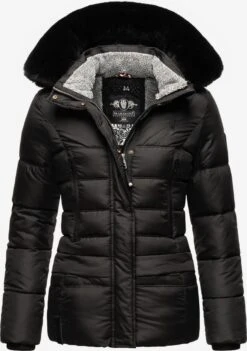 Marikoo Winterjassen Winterjas Loveleen Dames Zwart