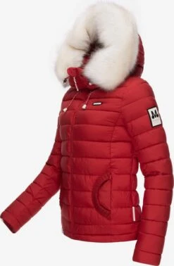 Marikoo Winterjassen Winterjas Nasriin Dames Rood -About you f16257998c9ebe06b3dca262b3a19f1b