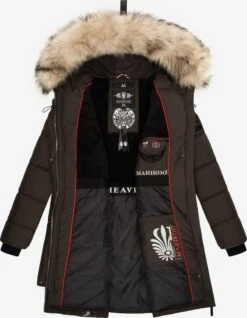 Marikoo Wintermantels Wintermantel Chaskaa Dames Basaltgrijs -About you f37449cb03a034fbe46c949eca715a06