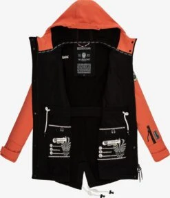 Marikoo Regenmantels Functionele Mantel Zimtzicke Dames Perzik -About you f44a54dfd8f9dc8e182aa2dff8de911e