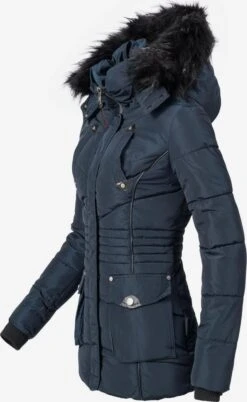 Marikoo Winterjassen Winterjas Vanilla Dames Kobaltblauw -About you f4646c2381afe77a6d51c66d8e676dd0
